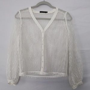 Stacie Sequins Button-Down Blouse